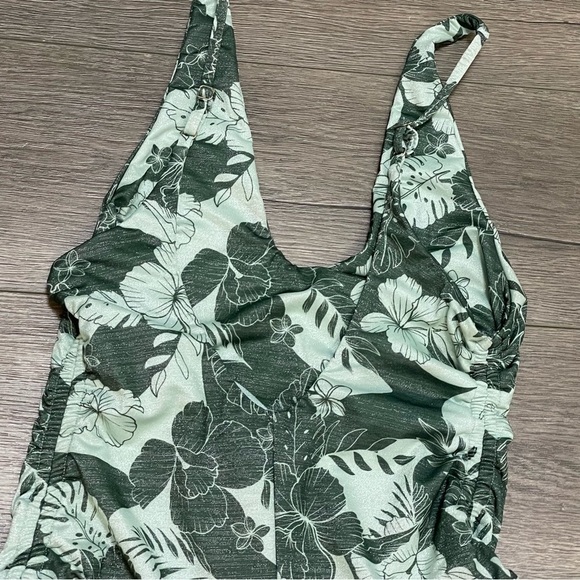 BOUND BY BOND-EYE In The Loop 1 Piece Bathing Suit Silver Fern Floral Sz S NWT. - Picture 9 of 9